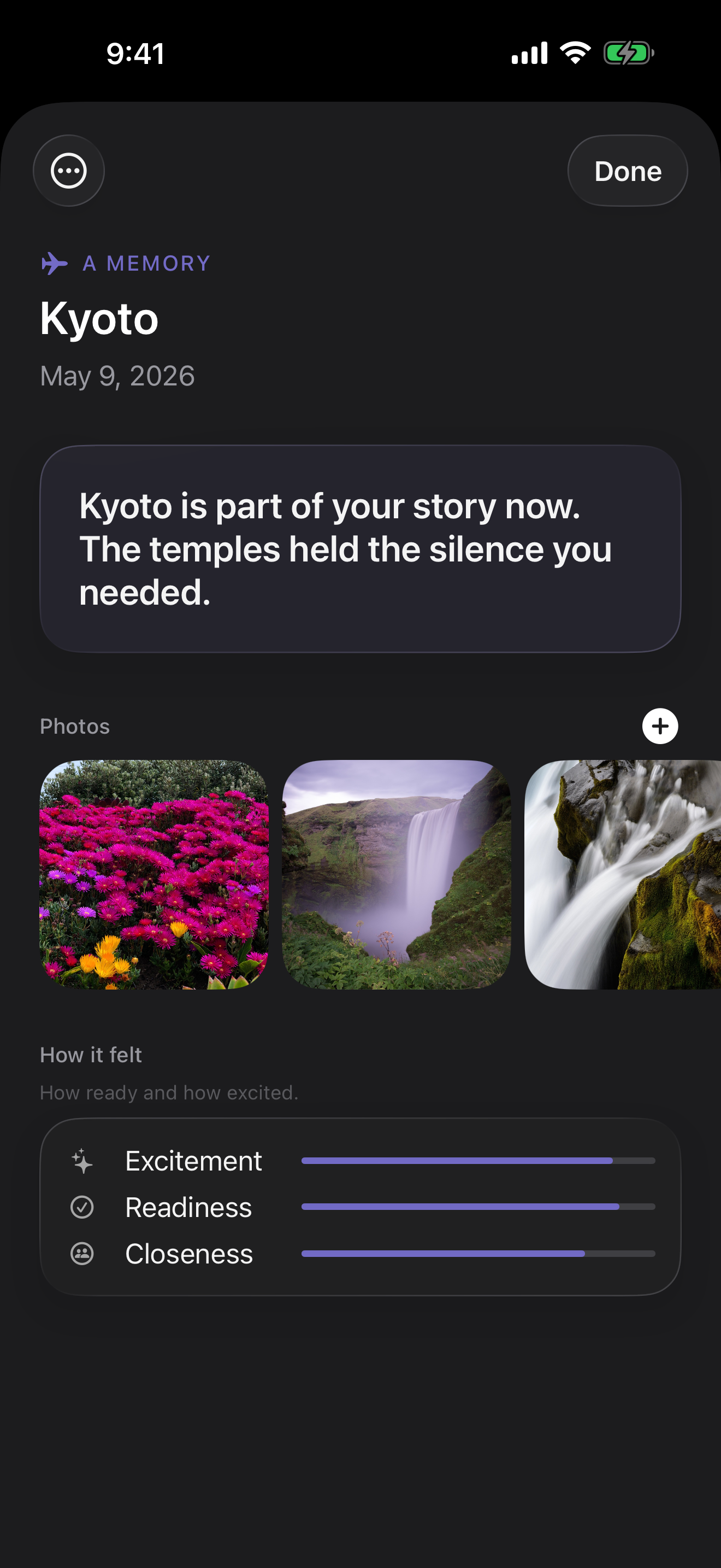 Memory capsule with AI recap