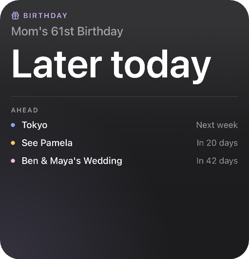 Near widgets on home screen